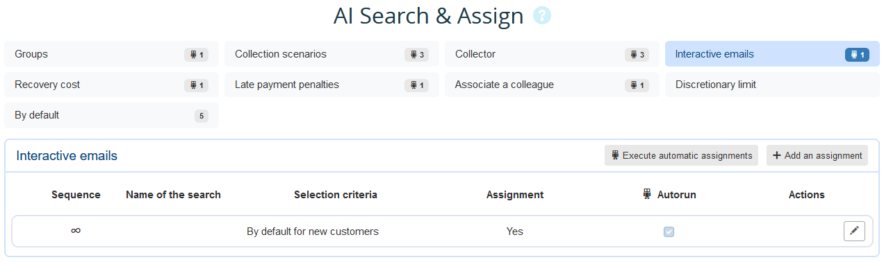 Interactive email preferences