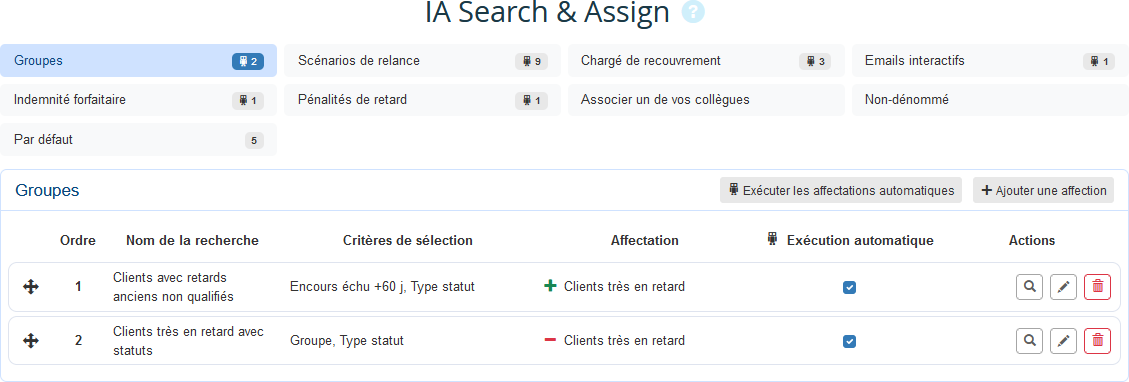 Search & Assign