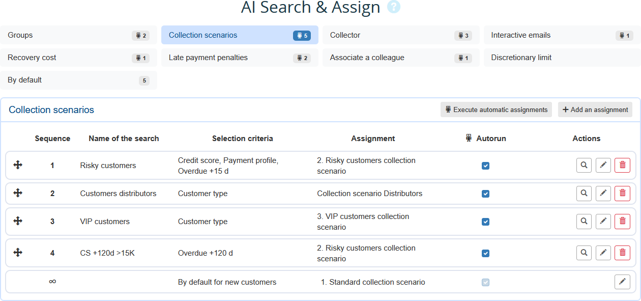 IA Search and Assign