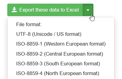 Export to Excel